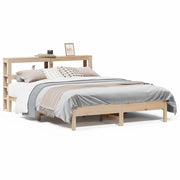 Letto matrimoniale | Letto per adulti | Letto senza Materasso 140x200 cm in Legno Massello di Pino