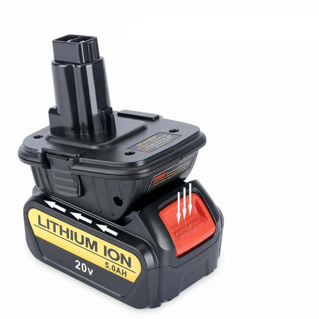 Adattatore per Batteria Dewalt DCA1820 – Compatibile con Utensili 18V NiCad/NiMh e Batterie 20V Li-Ion