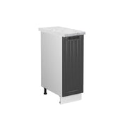 Armadio cucina dispensa alto Fame-Line Antracite rustico/Bianco 30 cm, PL Marmo Vicco