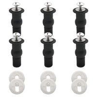 6 pezzi fissaggi wc sedile includere espansione gomma, rondella,