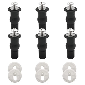 6 pezzi fissaggi wc sedile includere espansione gomma, rondella,