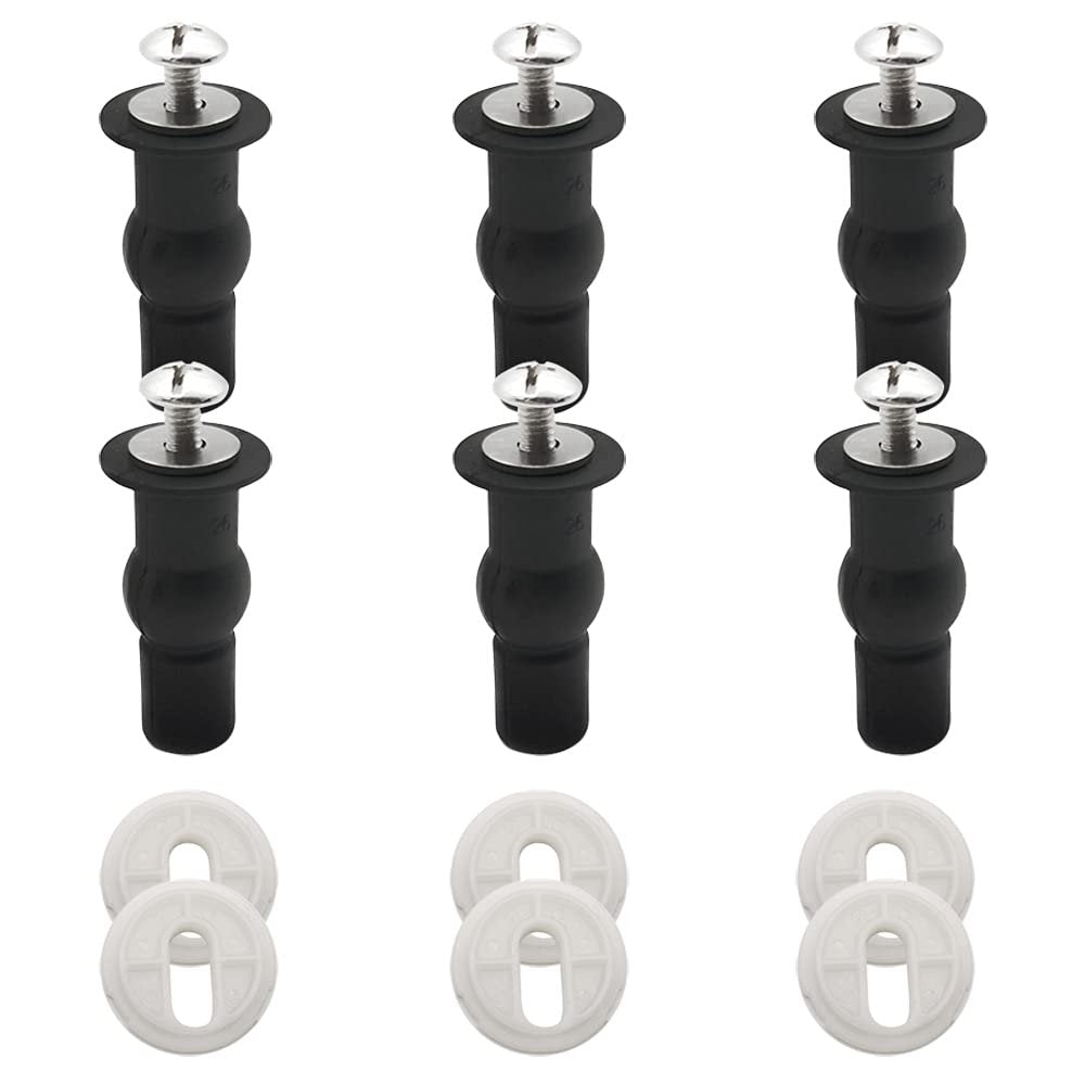 6 pezzi fissaggi wc sedile includere espansione gomma, rondella,