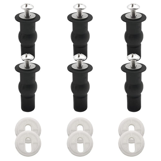 6 pezzi fissaggi wc sedile includere espansione gomma, rondella,