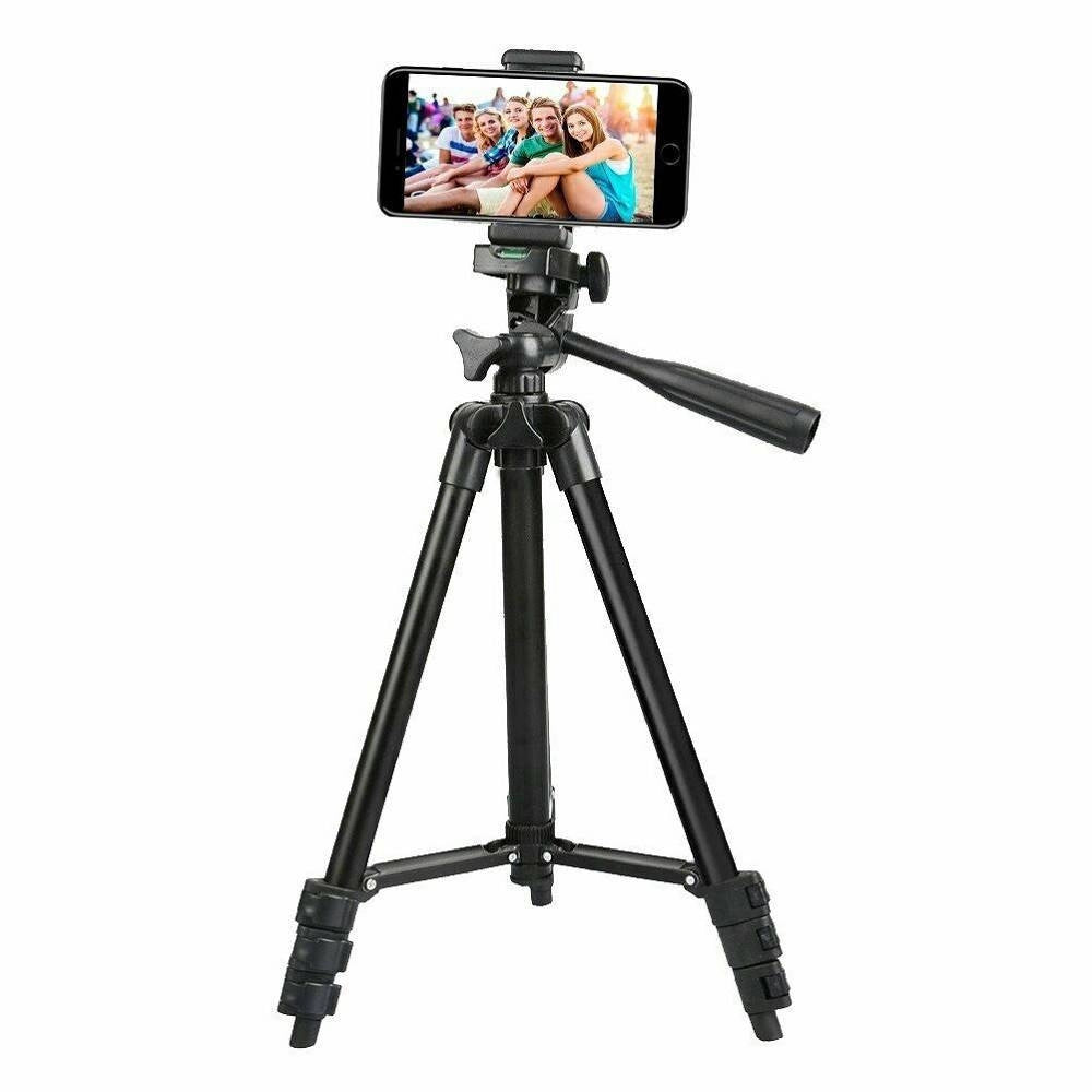 Trade Shop - Treppiedi Universale Alluminio Tripode Cavalletto 102cm Smartphone Fotocamera -