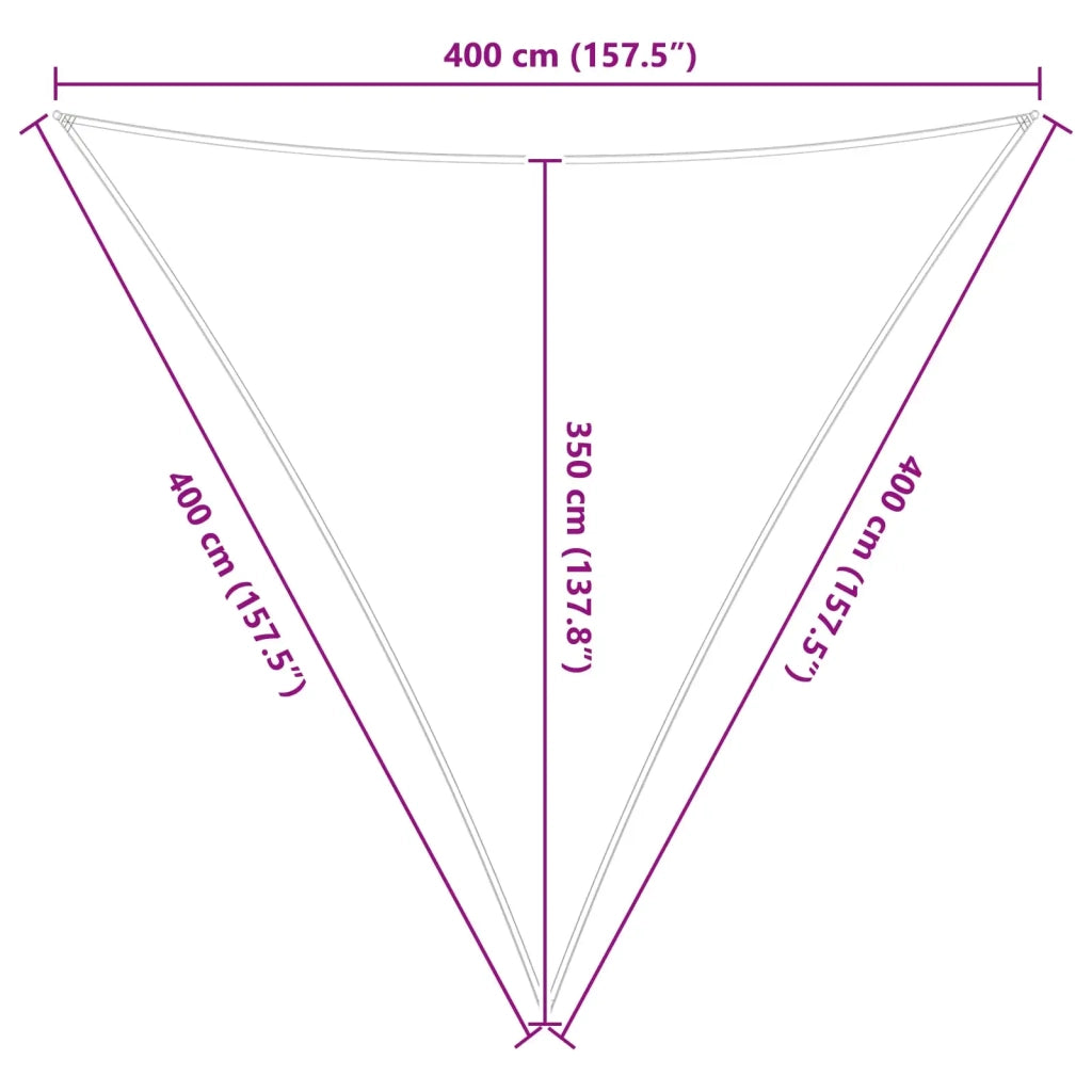 Telo Ombra da Esterno 4 x 4 x 4 m 100% Poliestere Oxford 42031185