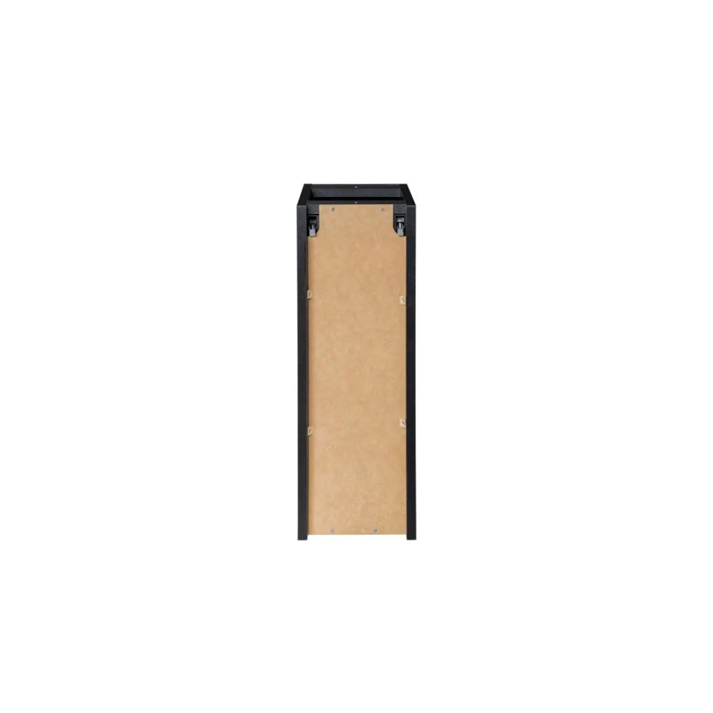 Mobile da bagno VANO - 1 porta - Nero opaco - L20 × P39 × H57 cm - Da appendere