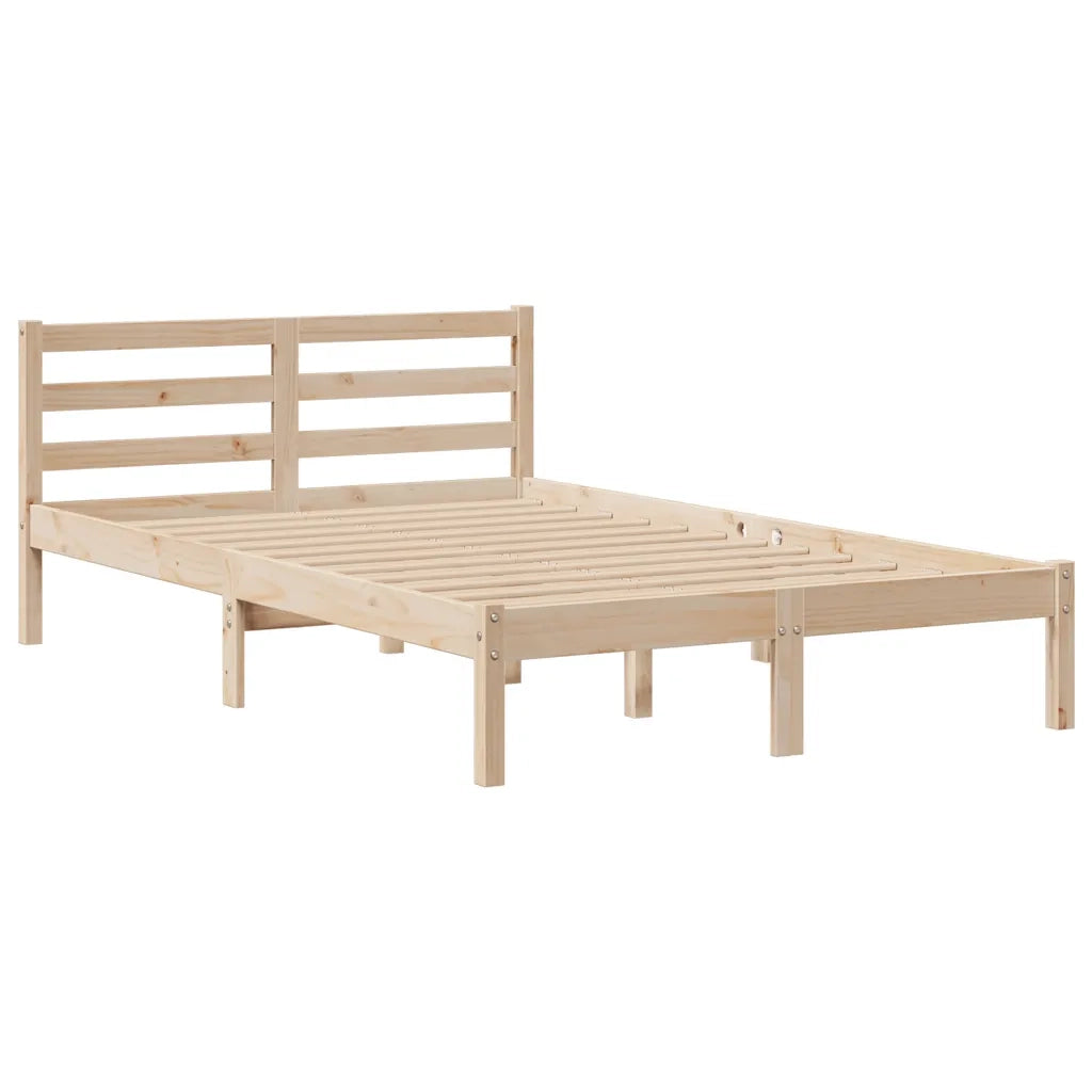 Letto Libreria senza Materasso 135x190 cm in Legno di Pino 3321928