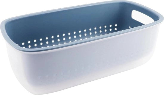 Kit di filtrazione multifunzionale - set di colapasta per la cucina - set di colapasta con pietre di carbone - doppio set di setole - blu