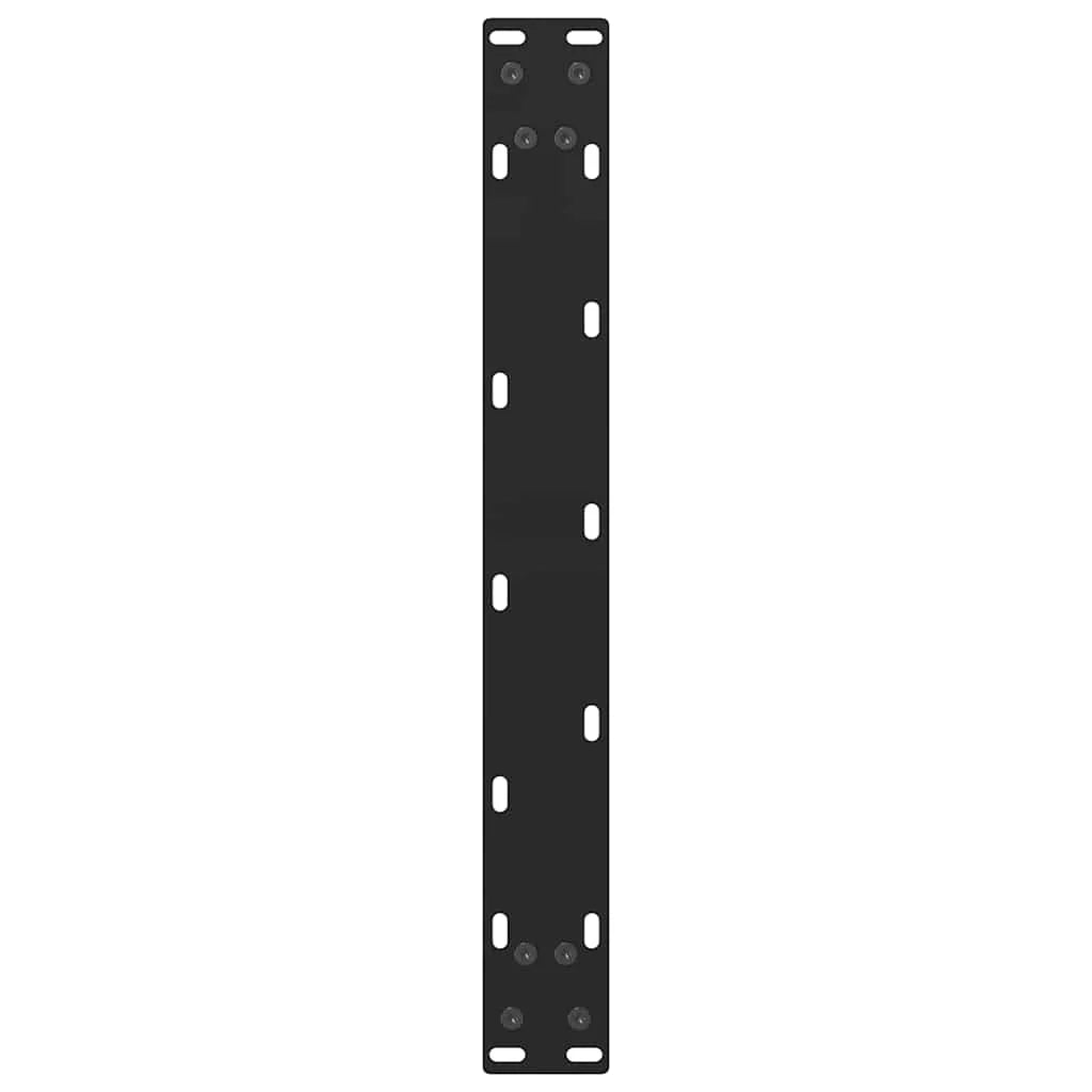 Set di 2 gambe per tavolino da caffè quadrate regolabili dal design moderno 70 x 42 cm in acciaio nero 02_0057528