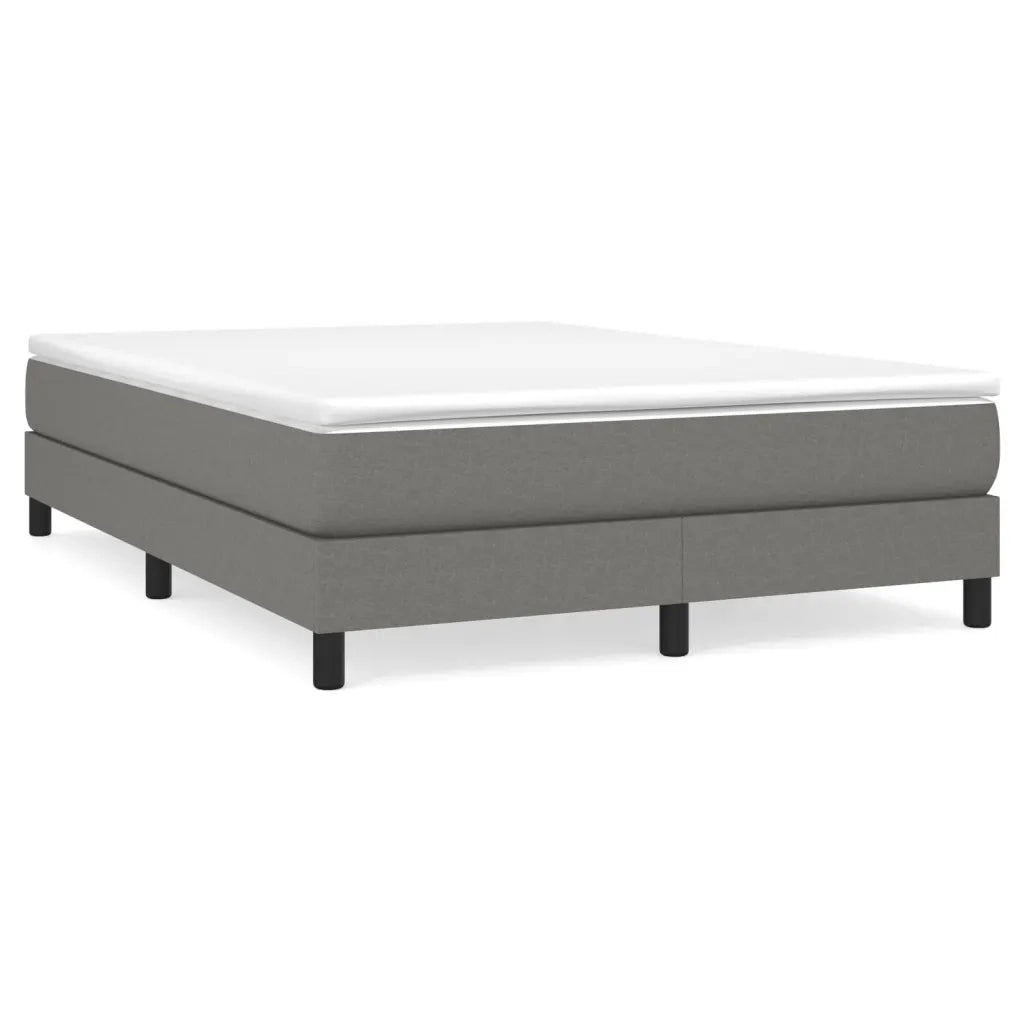Giroletto a Molle con Materasso Grigio Scuro 140x200cm Tessuto cod mxl 54201