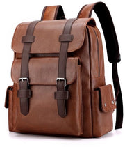 Borsa da Spalla per Uomo e Donna, Tasca in PU Vintage, Impermeabile, per Laptop da 15,6 Pollici, per Lavoro e Viaggio