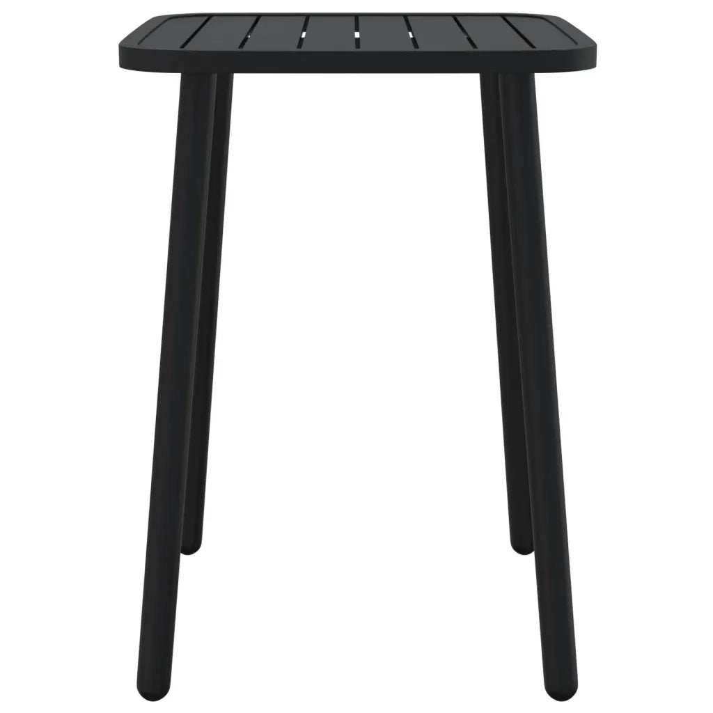 Set da Pranzo da Giardino 3 pz | Set Salotto da Giardino in Acciaio Antracite