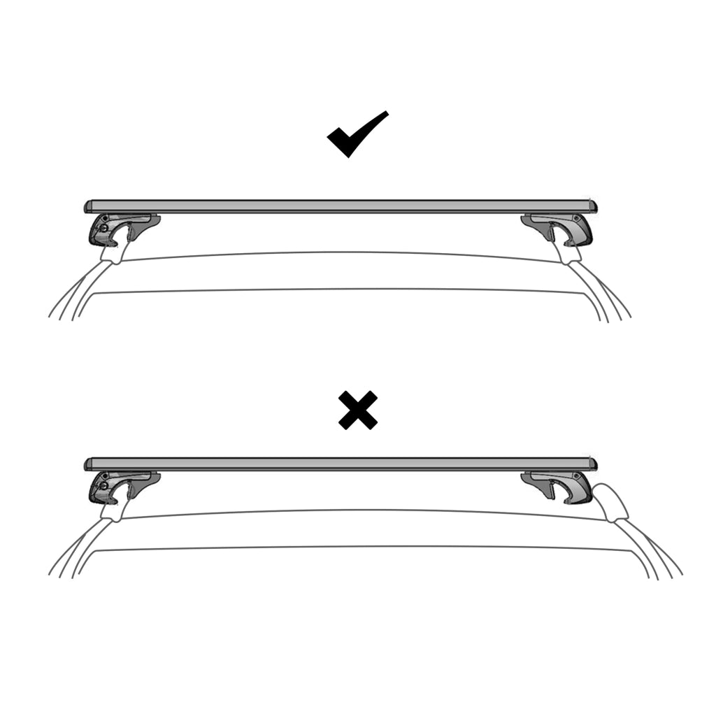 Portapacchi Universale per Auto ¨C Zephmum ¨C Alluminio 135 cm Carg 75 kg