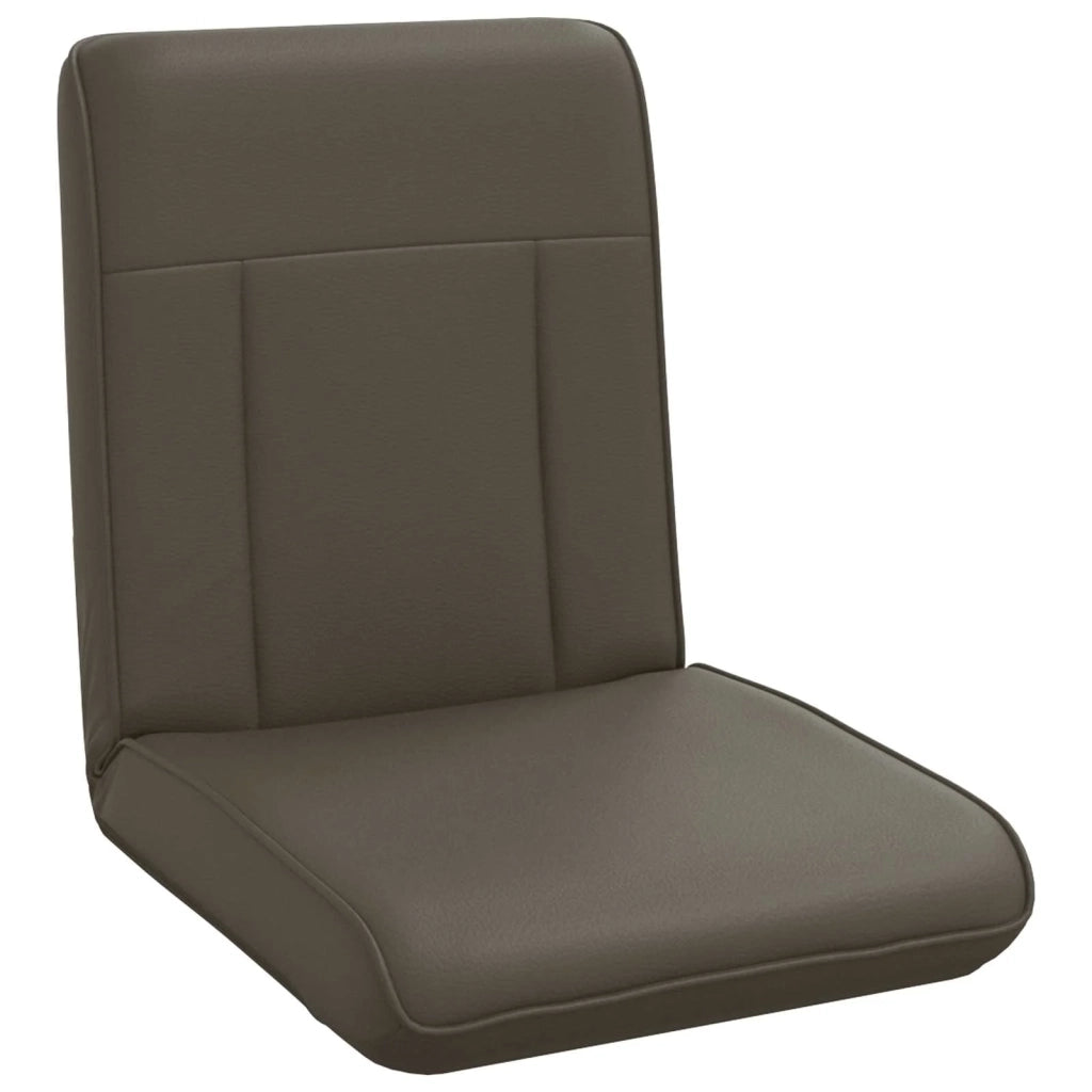 Sedia a pavimento regolabile Grigio Similpelle