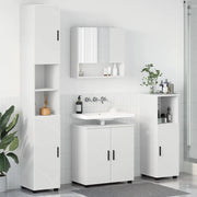 Set di mobili per il bagno Montaggio a parete 4 pcs Bianco