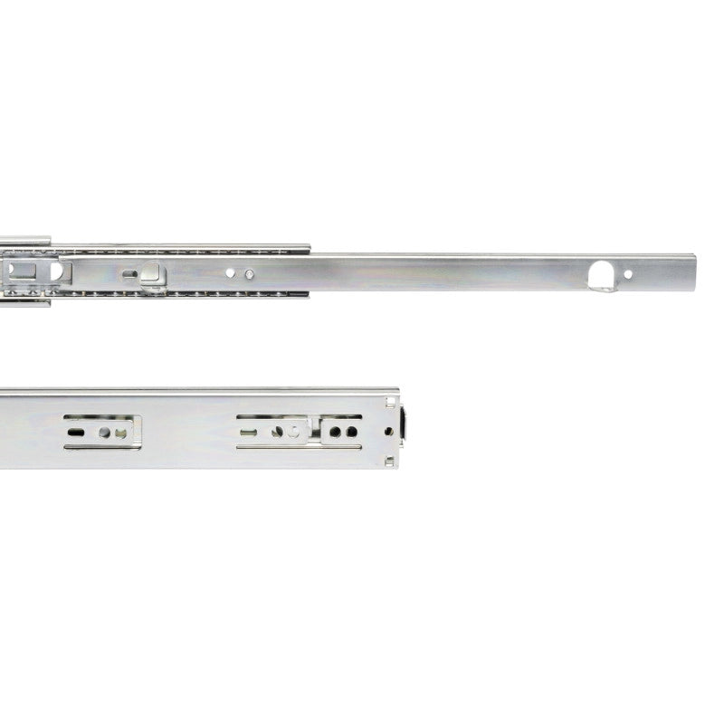 Set di guide a sfere per cassetti con estrazione totale e chiusura soft, altezza 45 mm, lunghezza 300 mm, Acciaio, Zin..
