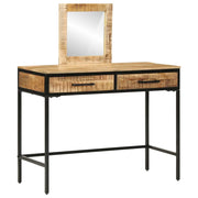 Tavolo da Trucco con cassetto Marrone 100 x 40 x 120 cm 374093