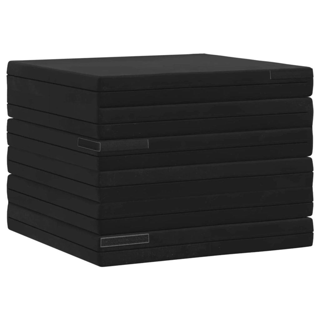 Divano Letto Pieghevole 140 x 67 x 45 cm Nero