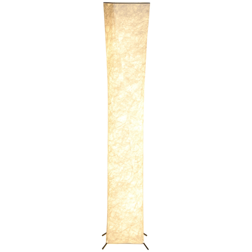 Lampada da terra con paralume in carta ¨C Xylo ¨C interruttore a pedale, 3 livelli luminosit¨¤, bianco