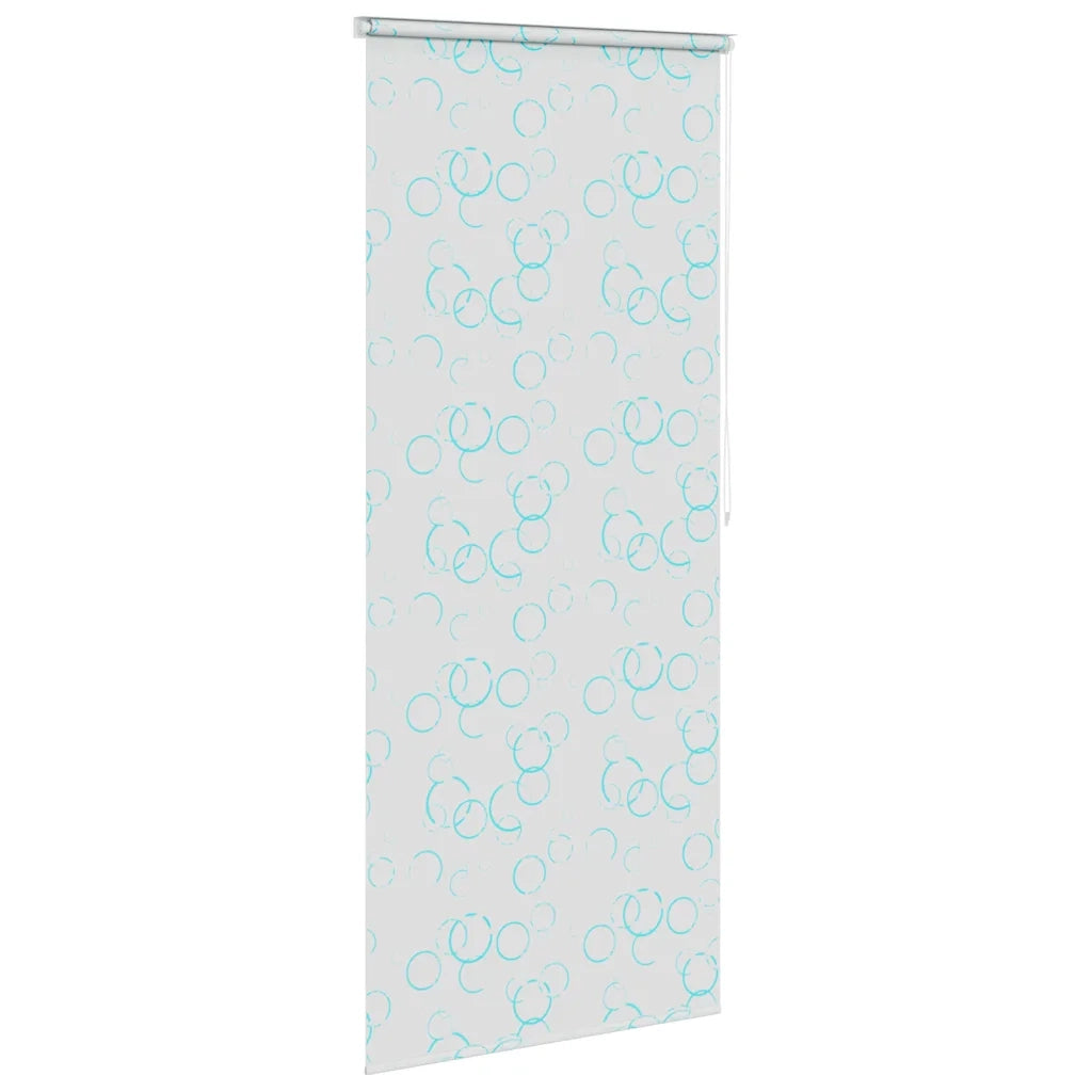Tenda a Rullo per Doccia 80x240 cm con Motivo a Bolle 142865