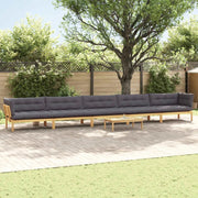 6 Pezzo Unità di divano pallet da giardino