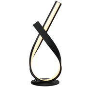 Lampada da tavolo design spirale ¨C zephmum ¨C nero 21x15x43 cm