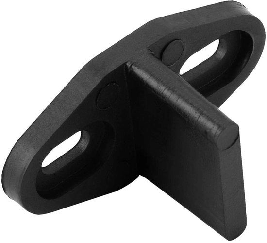 Accessori di installazione per sostegno - Deurschuif - Materiale plastico nero - Altezza 2 cm - Peso 20 g - Adatto per Slede