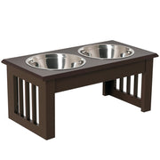 Ciotole rialzate per cani ¨C Xylo ¨C 2x900ml acciaio inox