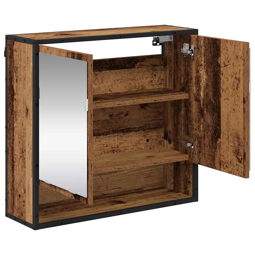 Scaffale da parete con porta Legno vecchio 65 x 20 x 60 cm CFW2667878