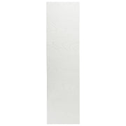 Tappeto da corridoio in pelliccia sintetica di coniglio bianco sporco in poliestere, 80 x 300 cm, morbido, a pelo lungo, motivo geometrico