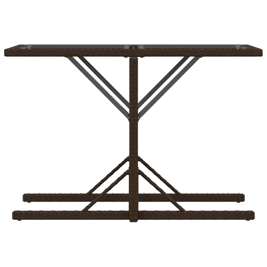 Set Bistrò 3 pz con Cuscini Marrone in Polyrattan 365065