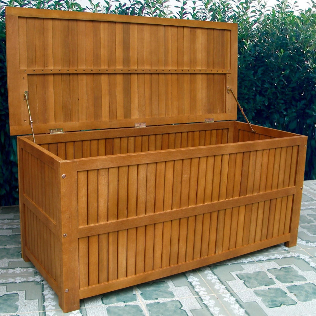 Baule porta cuscini da Giardino in Legno Acacia cm 130x55x59 - COOPER