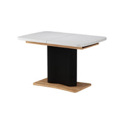 Vicco tavolo da pranzo allungabile Rovere bianco/dorato 120 x 80 cm estensibile