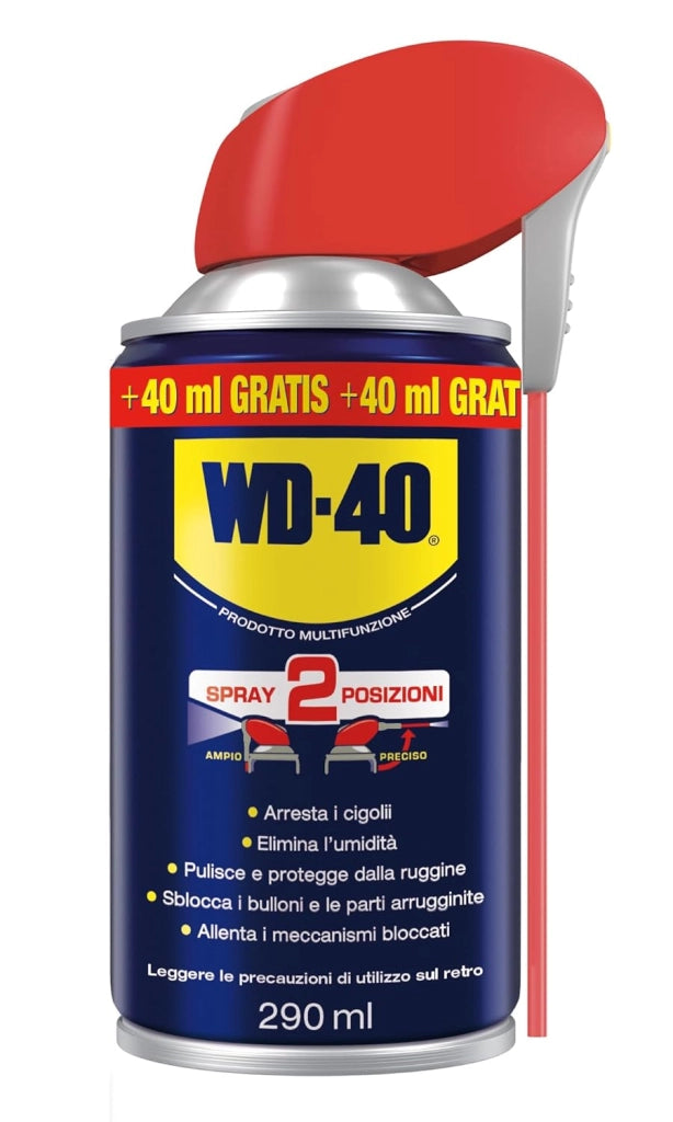 WD-40 Prodotto Multifunzione Lubrificante Spray con Sistema Professionale Doppia Posizione,