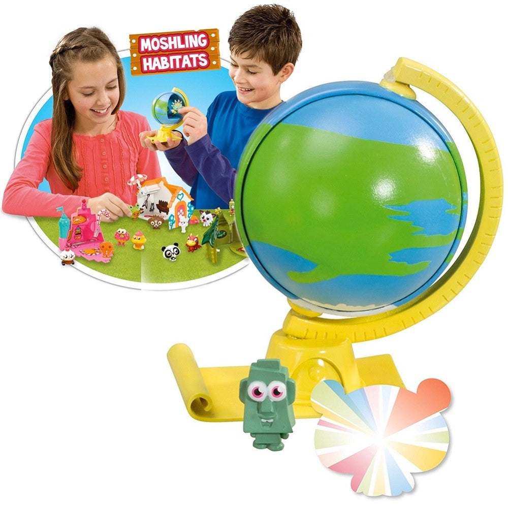 Trade Shop - Moshi Monsters Planetaria Habitat Con 2 Figure Cambia Colore E Adesivi -