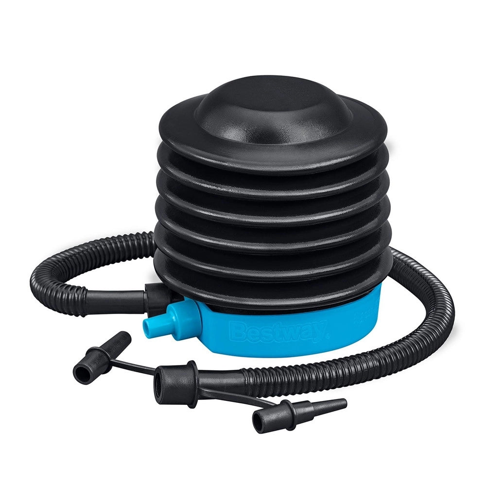 Trade Shop - Pompa Ad Aria Di Gonfiaggio A Piede 13 Cm Air Step Con Adattatori Valvole 62147 -