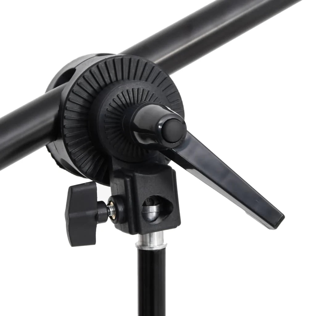 Kit per studio fotografico con illuminazione e fondale nero 02_0042418