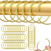 Anelli per tenda - Grandi anelli di chiusura - Set da 45 - Metallo - 50 mm
