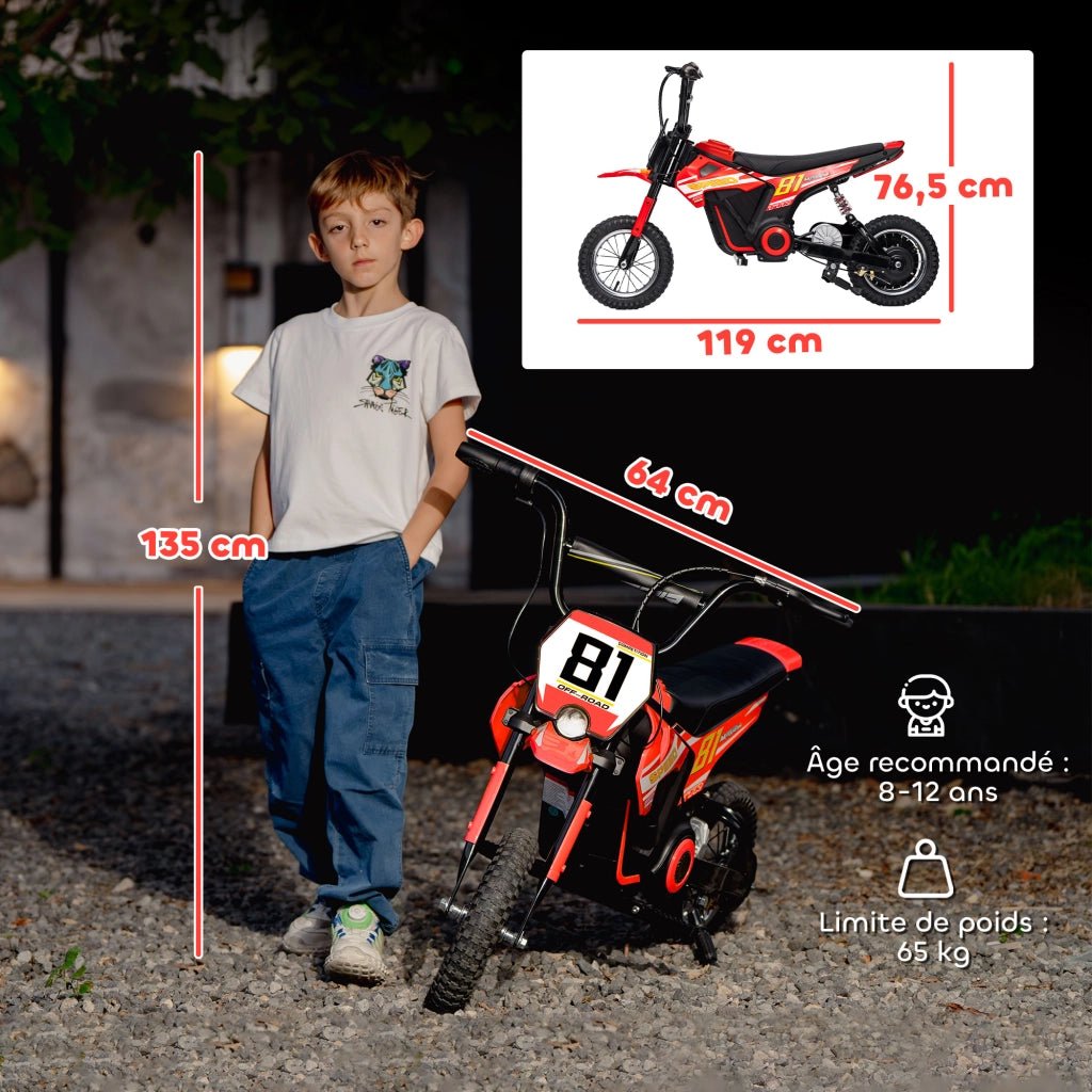 Moto Elettrica per Bambini 24V 250W ¨C zephmum ¨C Rosso