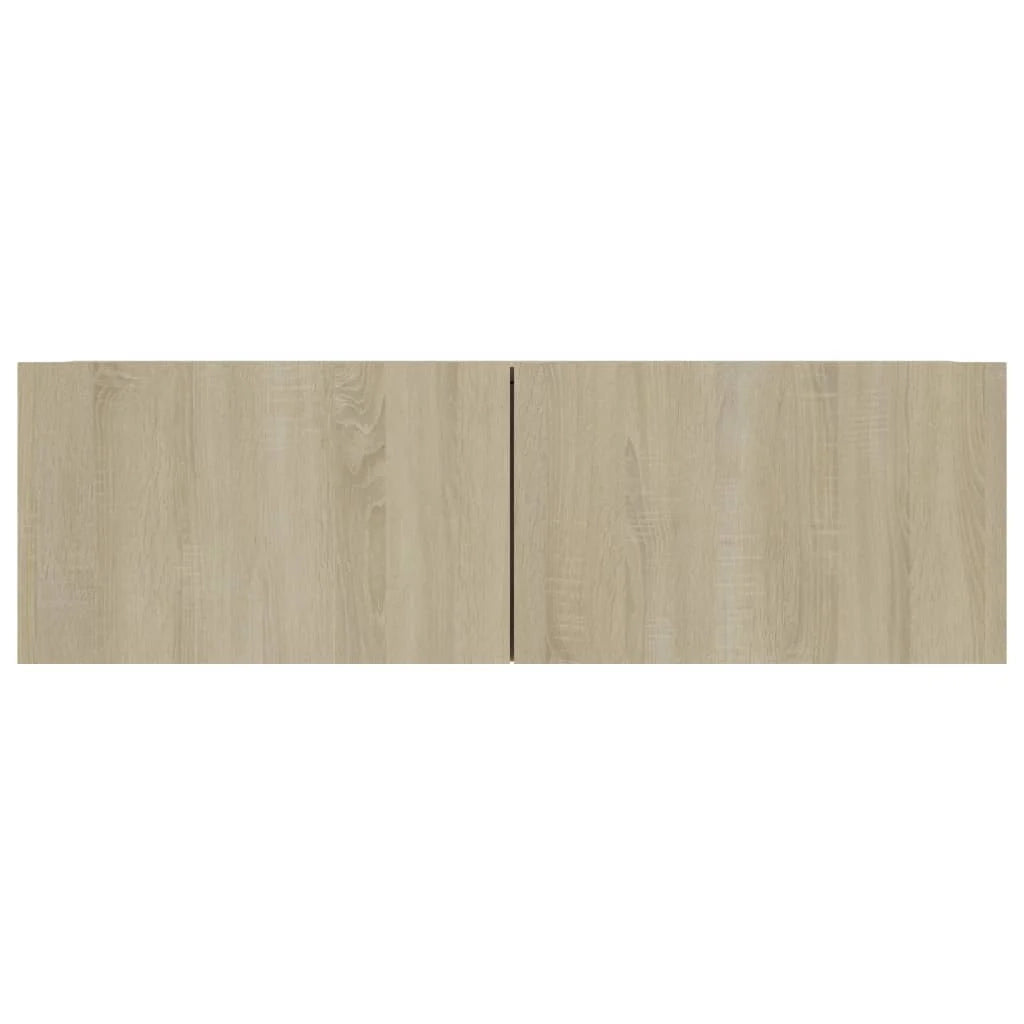 Mobile TV multimediale mensola TV credenza TV sala da pranzo soggiorno camera da letto rovere Sonoma 100 x 30 x 30 cm legno ingegnerizzato marrone 02_0027411