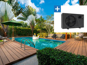 Piscina rettangolare in legno "Panama" - 6,20 x 4,10 x 1,45 m + Pompa di calore - Potenza 6,1 kW