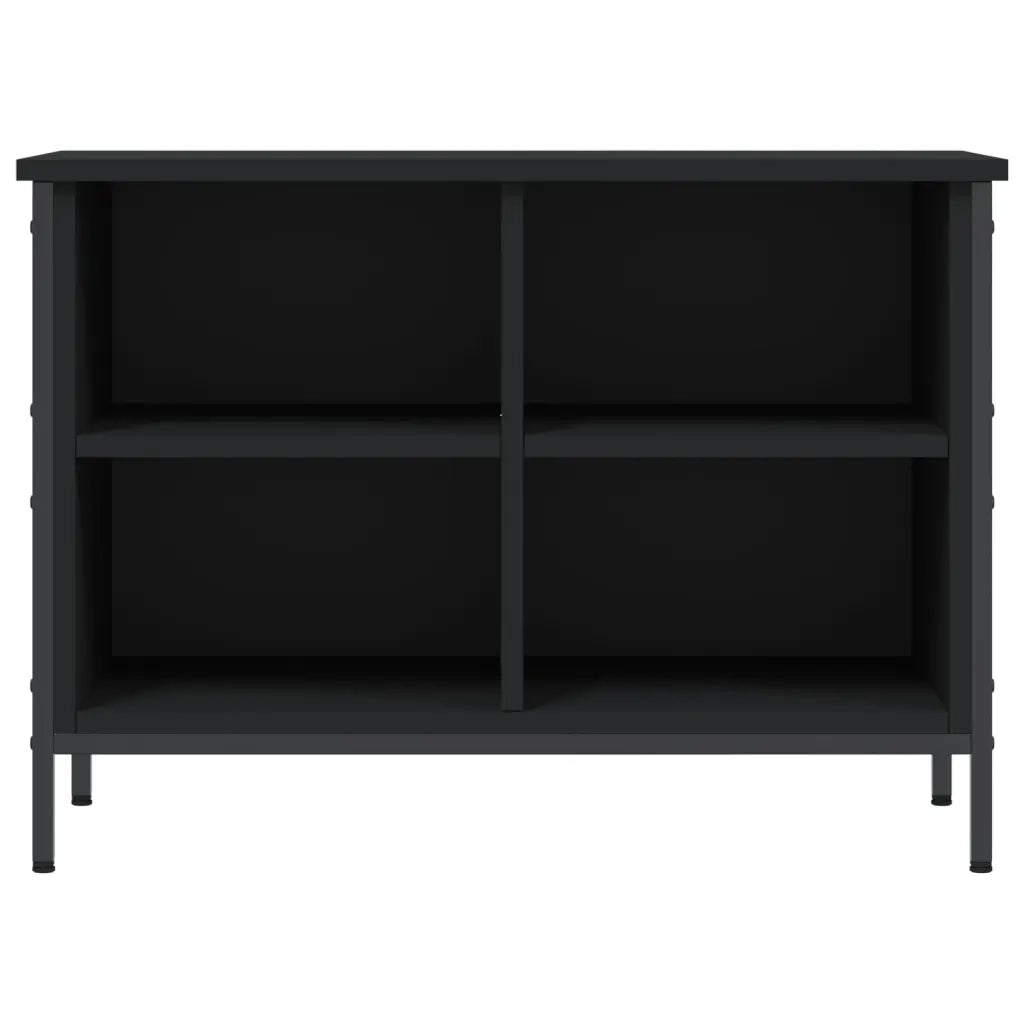 Scarpiera Nera 69x35x50 cm in Legno Multistrato 831833
