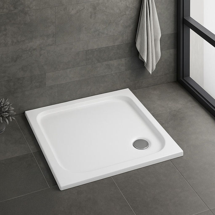 Piatto Doccia Acrilico Rea Belmond White 80x80