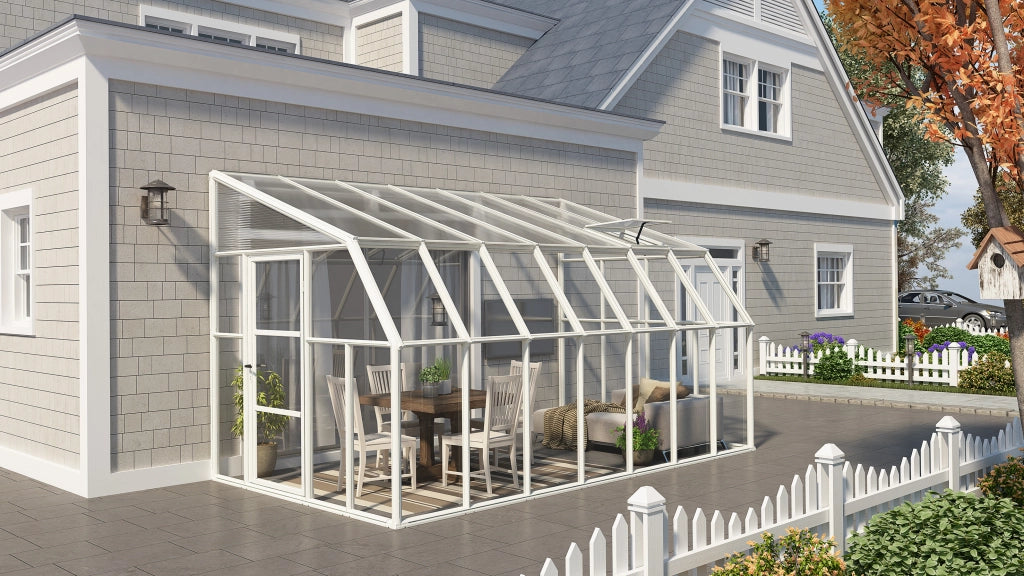 Veranda in Policarbonato Sun Room 2.7X4.5 m Bianco