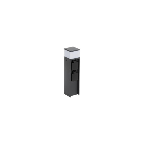 Paletto giardino 30cm nero quadrato G9 11W IP44 Kanlux