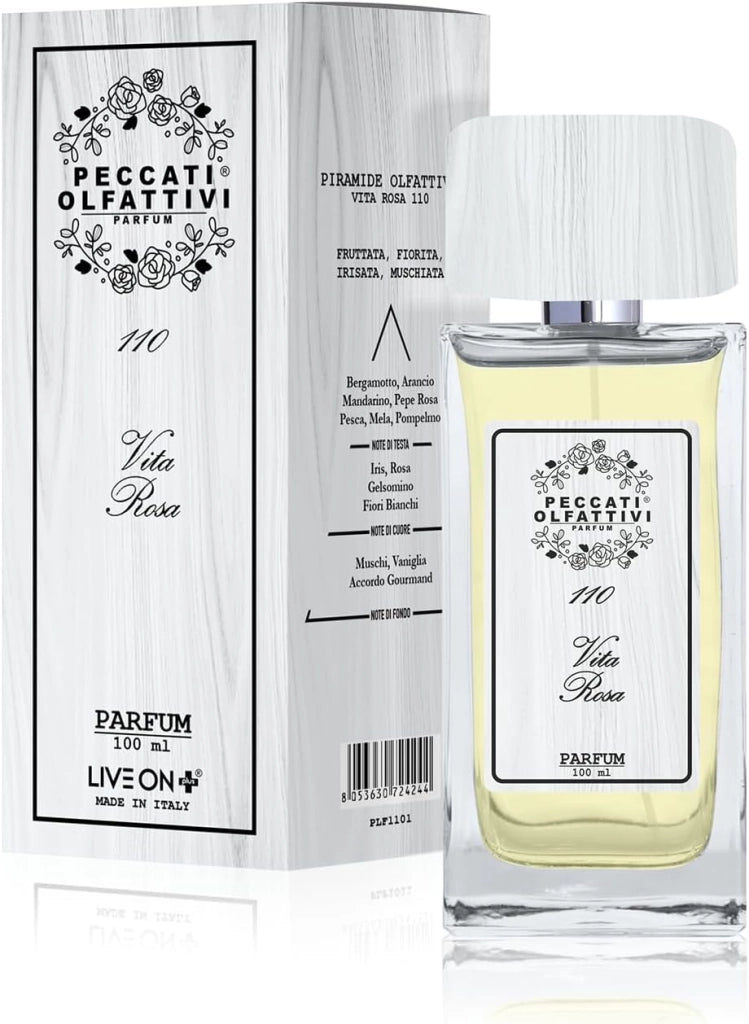 PECCATI OLFATTIVI N.110 Profumo Donna Equivalente La Vie Est Belle – Parfum 100 ml, 30% Essenza Pura, Fragranza Femminile Intensa e Persistente, Lunga Durata