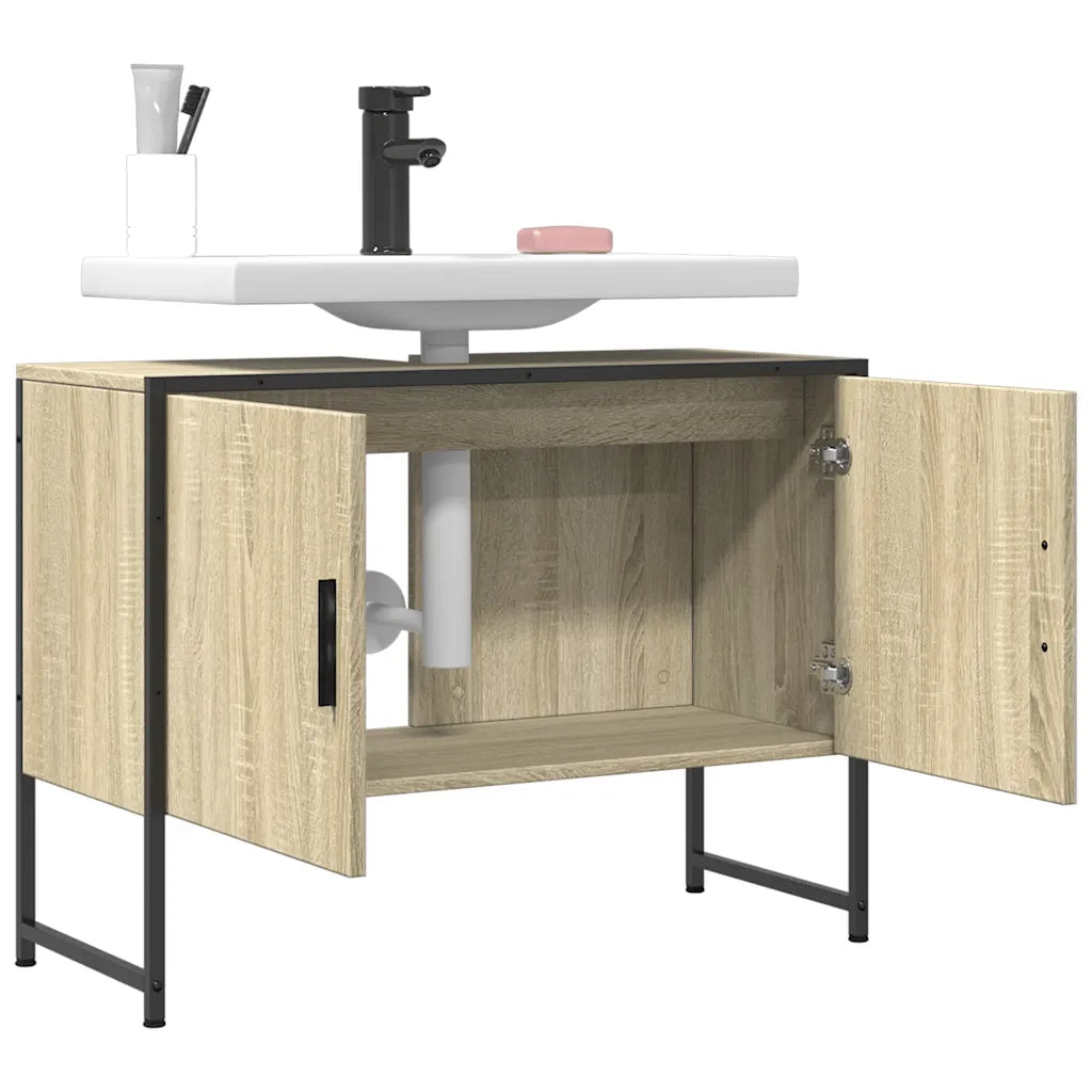 Mobile Lavabo | Armadio Lavabo Bagno Rovere Sonoma 60x30x60 cm Legno Multistrato