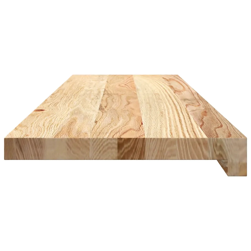 Davanzali 2 pz Non Trattati 90x25x2 cm Legno Massello di Rovere CFW5870856