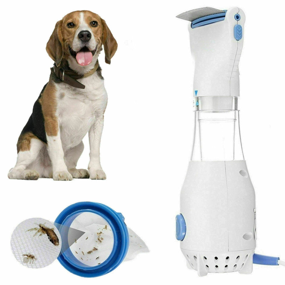 Trade Shop - Pettine Led Elettrico Aspira Elimina Pidocchi Lendini E Uova Capelli Bambini -