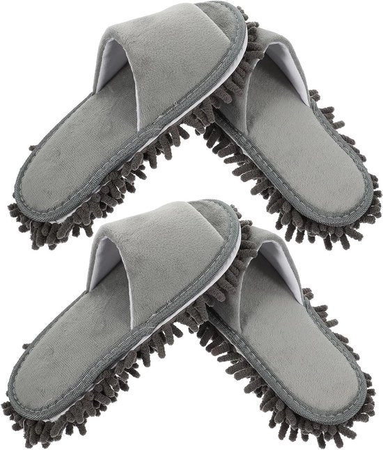Microfibra Slip-On per Paio per Pulire il Pavimento - Lava in Acqua e Unisex - Slip-On per Pulire il Pavimento con Capo di Asciugamano per Camera da Letto, Ufficio, Cucina e Casa